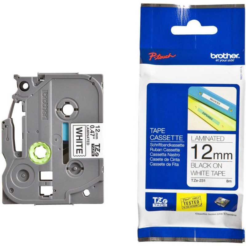 Brother TZE-231 BlackWhite