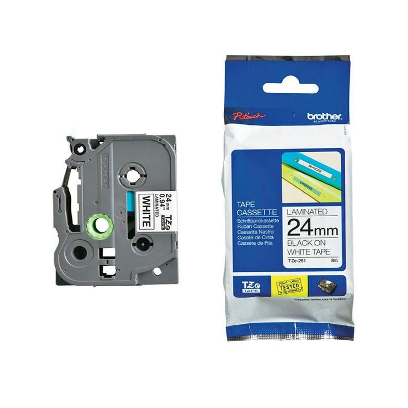 Brother TZE-251 BlackWhite