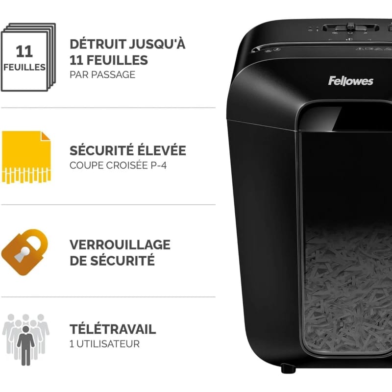 Fellowes Powershred LX70 – Destructeur de Documents