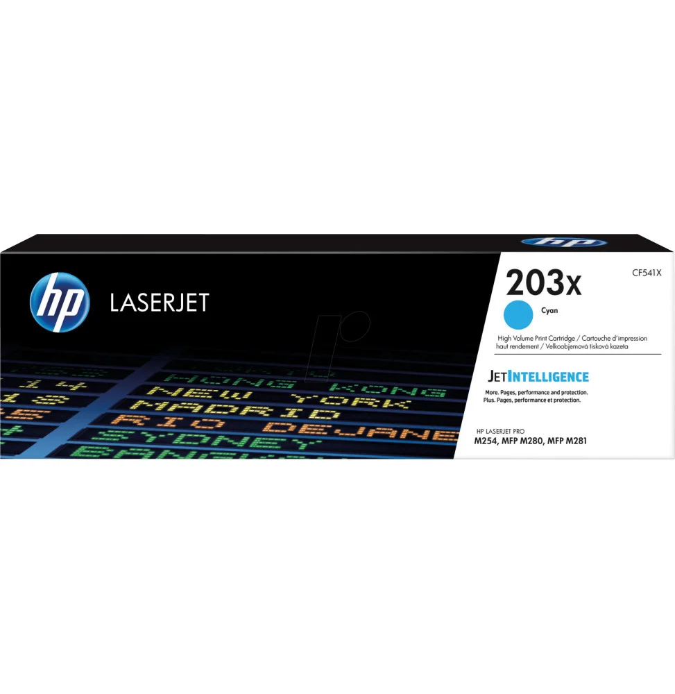 HP 203X toner LaserJet grande capacité cyan authentique